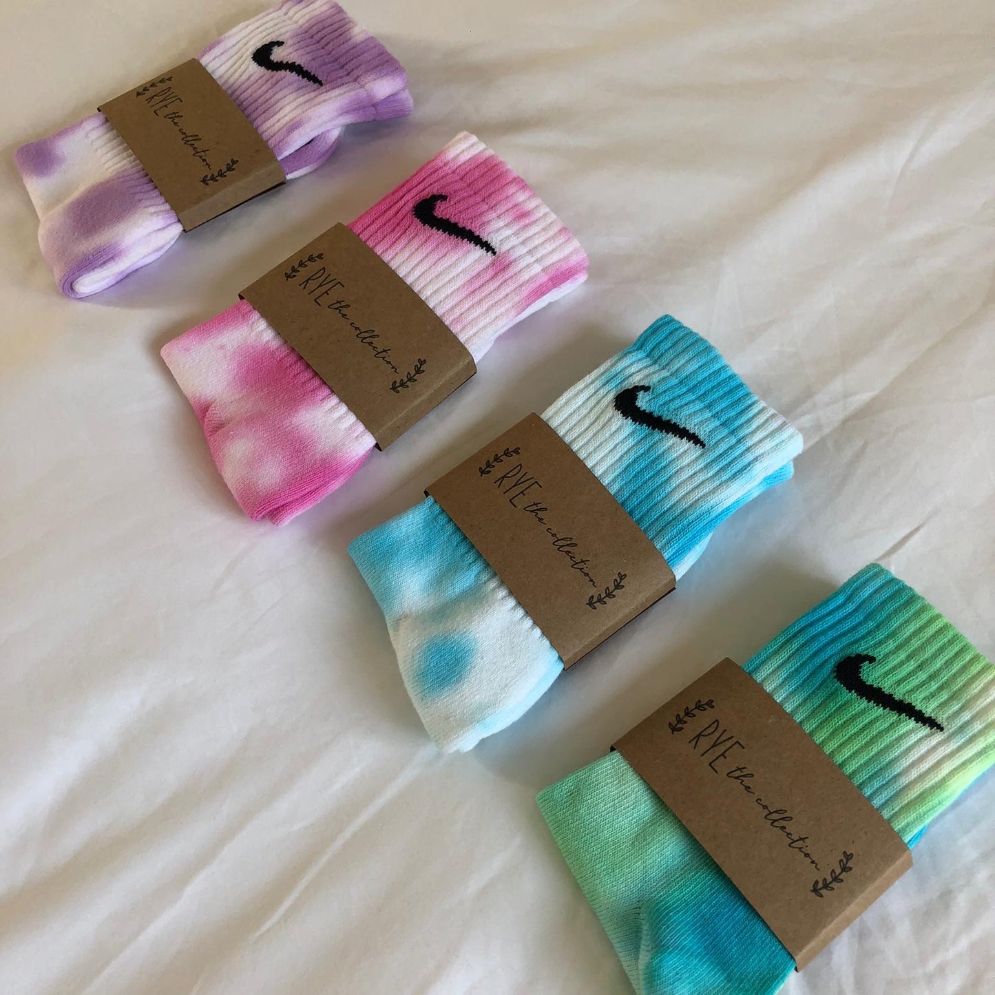 Lilac, Rose, Aqua, Emerald