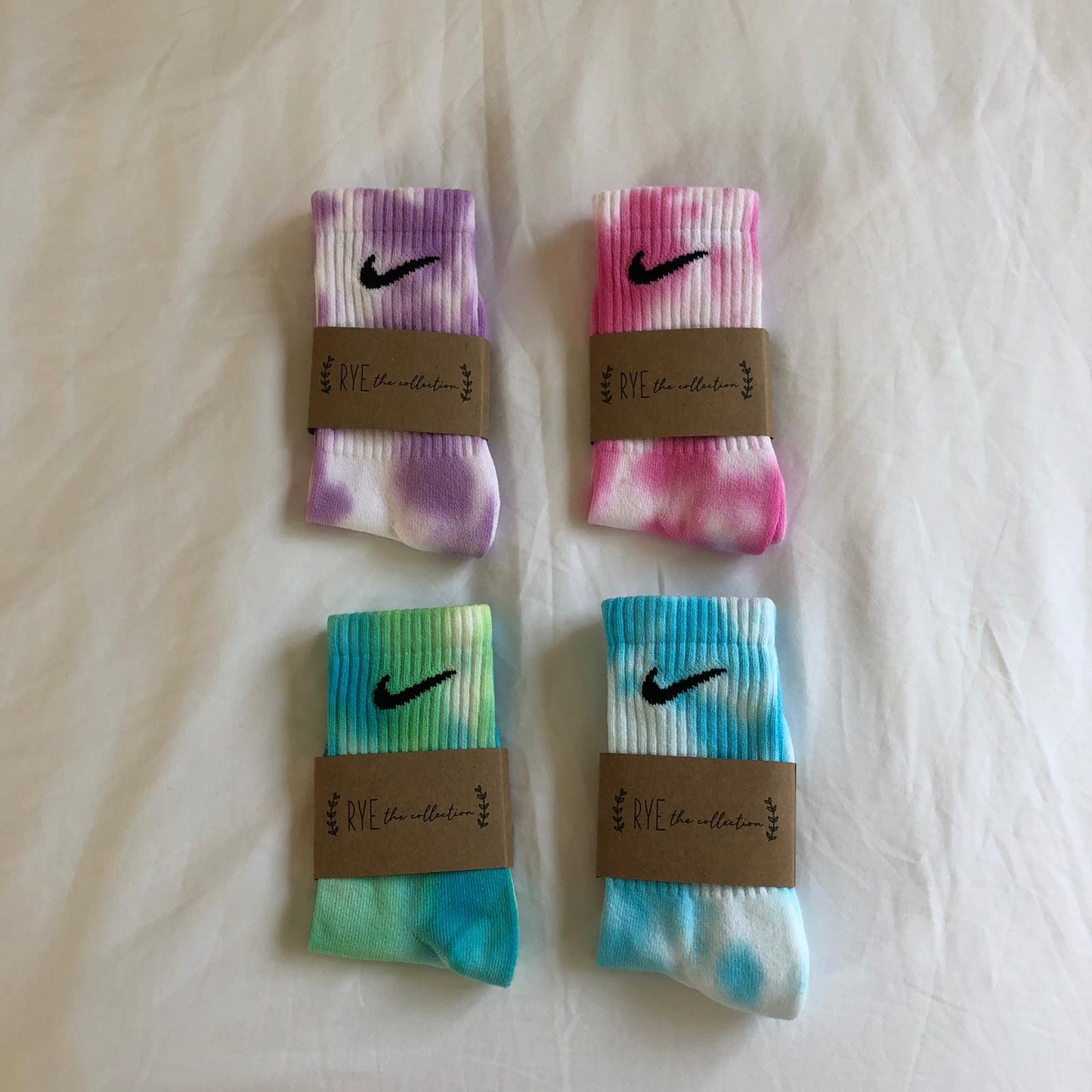 Lilac, Rose, Aqua, Emerald